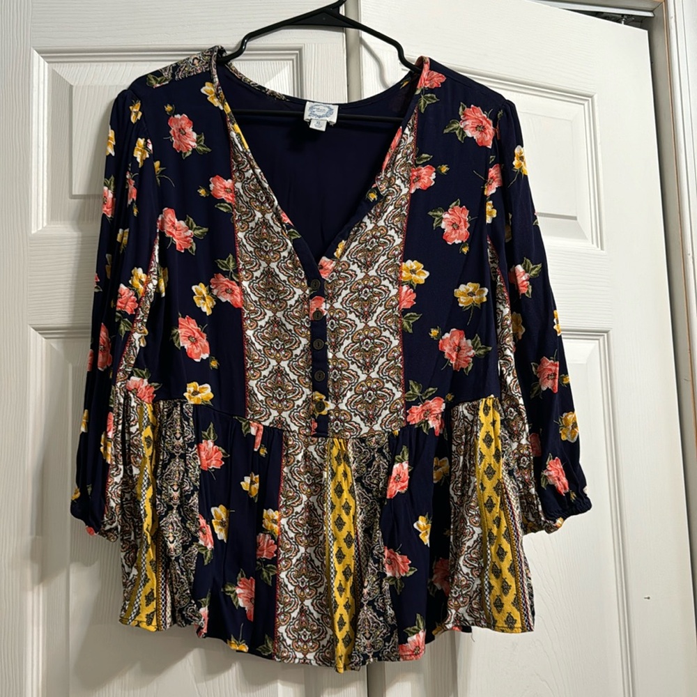multi colored top